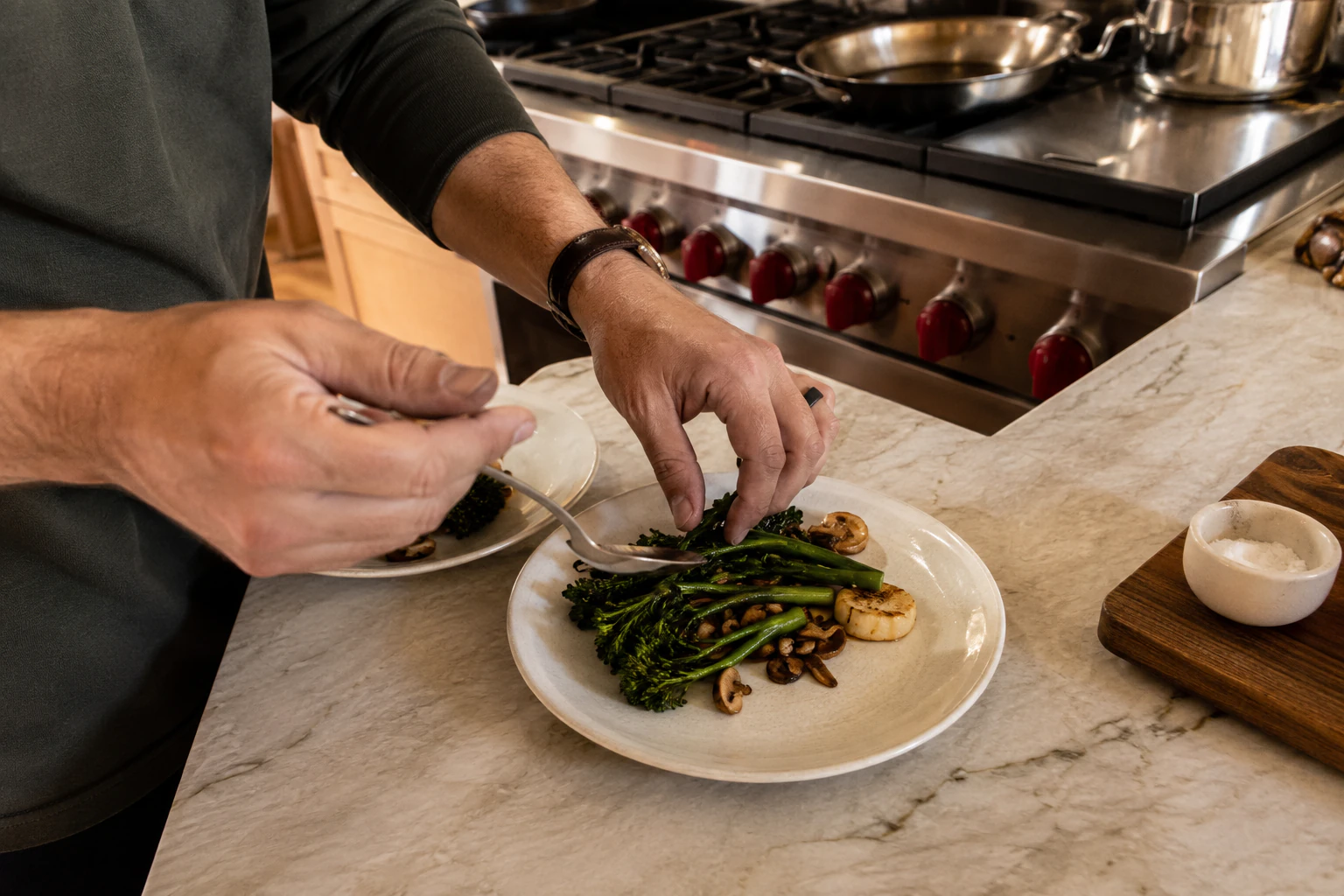 cooking on a range in a Denver kitchen